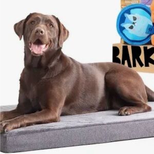 Bark Navy Orthopedic Gel Memory Foam Dog Bed Pad